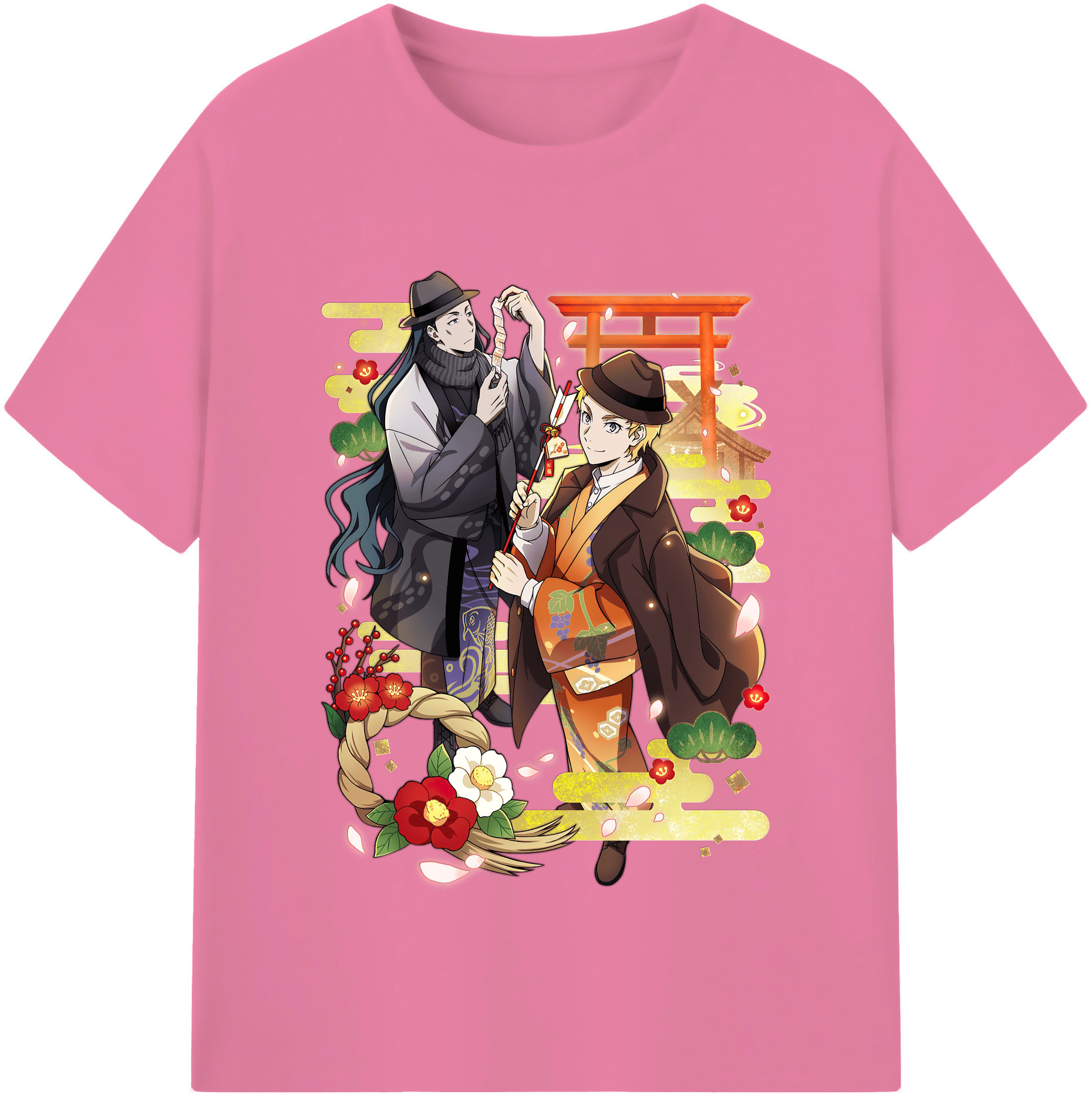 （画像用） 文豪ストレイドッグス Bungo Stray Dogs 綿100％半袖Tシャツ（フロントプリント）